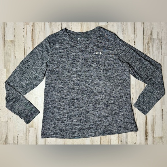 Under Armour HeatGear Women’s XXL Gray Long Sleeve Fitted Athletic Shirt - Picture 1 of 12